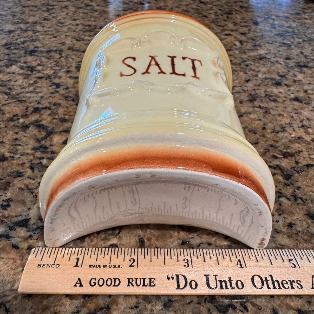 Royal Copley Wall Pocket Salt Box Farm House Decor Salt Server Vintage Farmhouse - Picture 3 of 10